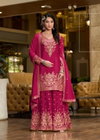 Swara By Sanika Chinon Silk Top With Plazzo Dupatta Online Wholesale